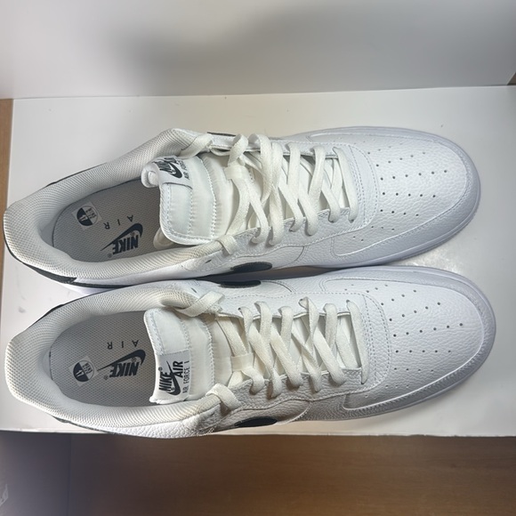 Nike Air Force 1 ‘07 White Black Pebbles Leather Men’s Size 17 Sneakers main image 7